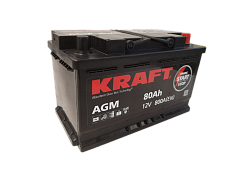 Аккумулятор Kraft AGM (80 Ah) L4